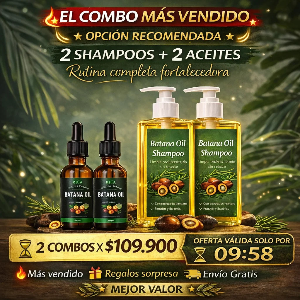 OFERTA COMBO ACEITE DE BATANA 2X1